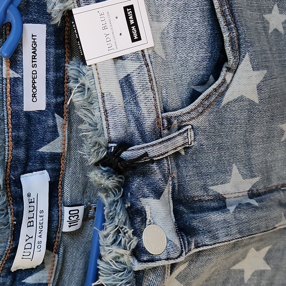 New with tags size 11/30 Judy Blur Star cropped straight jeans - Picture 2 of 4